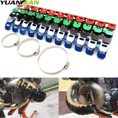 Motorcycle Exhaust Muffler Pipe Leg Protector Heat Shield Cover FOR EXC DRZ RM RMX RMZ 85 125 250 400 450 Kawasaki Yamaha