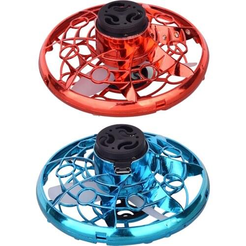 High Quality Mini Gyro Hand Operated Drone USB Rechargeable LED Light Funny Induction Flying Drone Toys