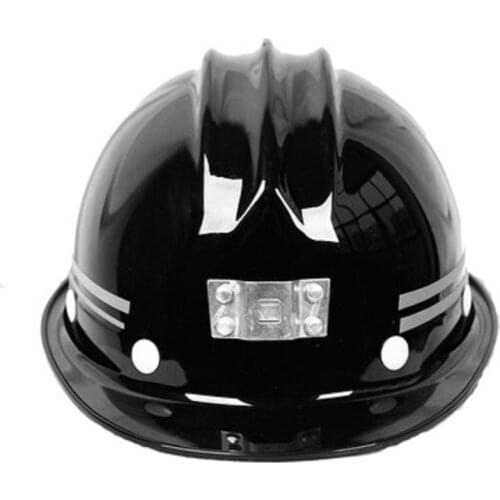 High Quality FRP Protective Helmet Anti-impact Front Light Installation Design Helmet Reflective Strip Side Security Work Helmet