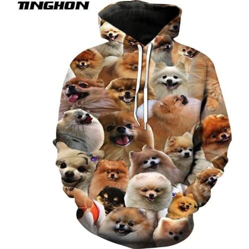 XS-7XL Summer Fashion Mens Womens T-shirt Cute Animal Puppies Collage 3d Print Casual Hooded Jacket Hoodies Sweatshirts