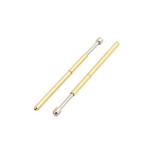 10pcs P100-D3 1.36mm Dia 33.3mm Length Metal Spring Pressure Test Probe Needle