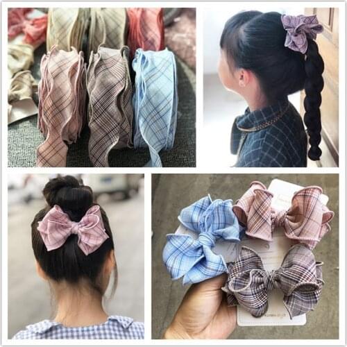 3 meters/lot Double-sided Striped Lattice Lace Ribbon for Hair Bow Accessories DIY Cake Gift Box Packing Supplies