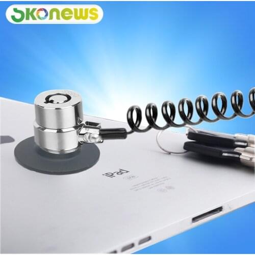 4 pcs Tablet High security factory wholesale retractable combination notebook cable lock for laptop phone anti theft