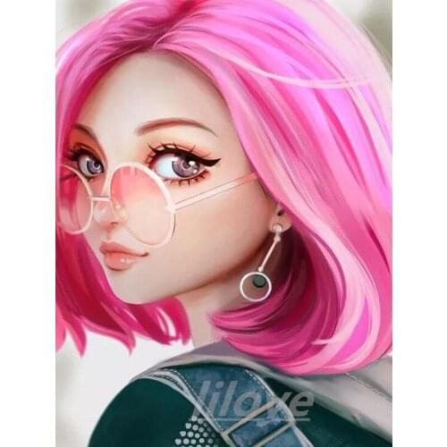 Full Square/Round Drill 5D DIY Diamond Painting "Cartoon beauty" 3D Embroidery Cross Stitch Anime Pictures Home Decoration CV260