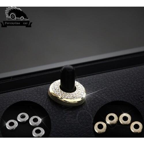 Diamond Car Door Lock Pin Button Knob Cover Trim decoration Stickers for BMW Z3 3 Series E36E90 F30 F31 320 328 335 4 Series 3GT