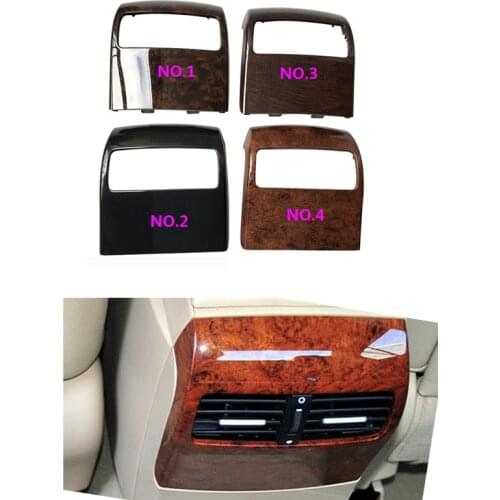 For Honda Accord 08-13 Car Armrest Rear Air Outlet Peach Wooden Panel Air Conditioner Air Vent Trim Cover Garnish Plate