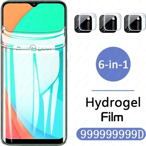 484D HD Hydrogel Film For oppo realme c11 RMX2185 6.5" screen Protector on realme c 11 realmec11 11c camera lens glass