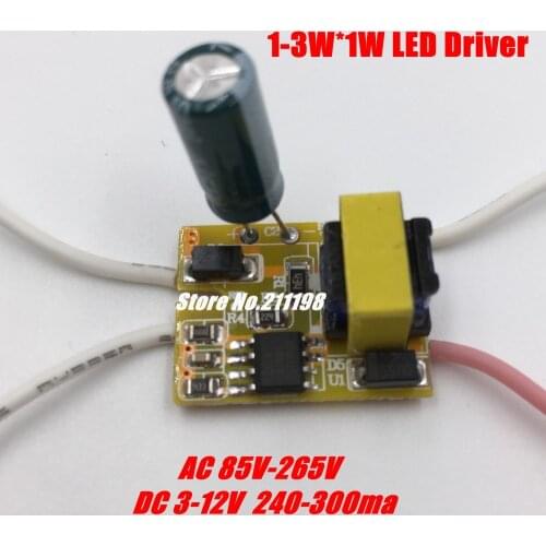 1-3W Dc3-12V Isolated Led Driver With Bulb Power Supply Built-In Constant Current Lighting Transformers