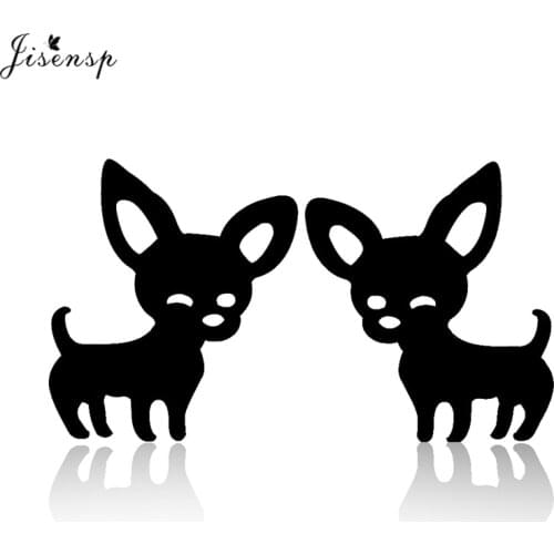 Jisensp New Arrival Chihuahua Earrings for Women Cute Dog Studs Chihuahua Jewelry Love My Pet Jewelry Animal Earrings Party Gift