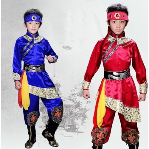 Mongolian traditional clothes national dance of China mongolian clothing costume ethnic Chinese folk dance clothing DD1941