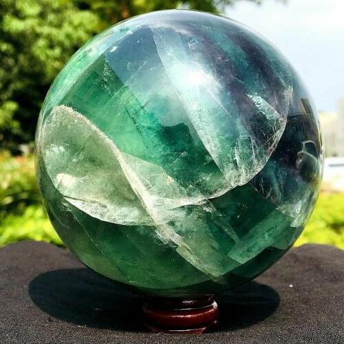 Natural high quality fluorite quartz crystal sample solidified for healing