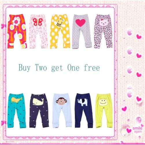 New Arrival 2015 spring autumn baby pants girls boys embroidered animals cotton infant trousers baby products