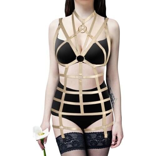 Charming Full Body Bondage Harness Lingerie Fashion Waist Suspender Fetish Erotic Stocking Garters Accessories Sword Belt