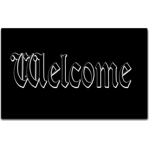 Custom Welcome Doormat Funny Entrance Door Mat Decorative Indoor Outdoor Non-Slip Rubber Doormat