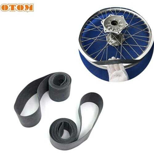 OTOM Motorcycle Front Rear Tire Pad Belt Wheel Steel Rim Tube Butyl Rubber Gasket For 16 17 18 19 20 21 Rims Motocross Universal