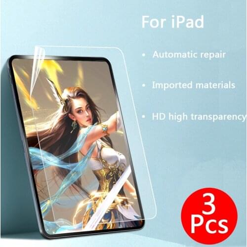 HD Clear Tablet Screen Protectors Film For iPad Pro 11 2020 Soft Film For ipad Pro 9.7 2017 2018 Air 4 3 2 1 Mini 5 10.2 7th 8th