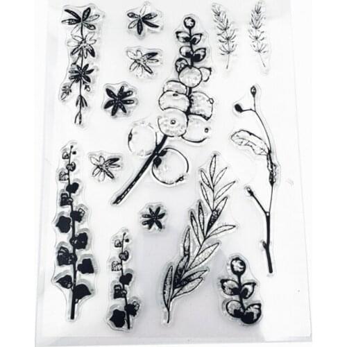 Fruit Tree Transparent Clear Silicone Stamp Seal For DIY Scrapbooking Photo Album Decorative Clear Stamp Office School Supplies