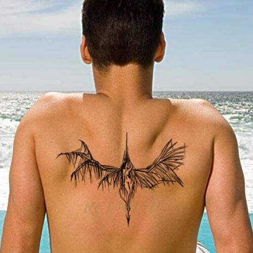 Waterproof Temporary Tattoo angel wing sexy girl arrow Sticker flash tatto fake tatoo large art tattoos for lady women men