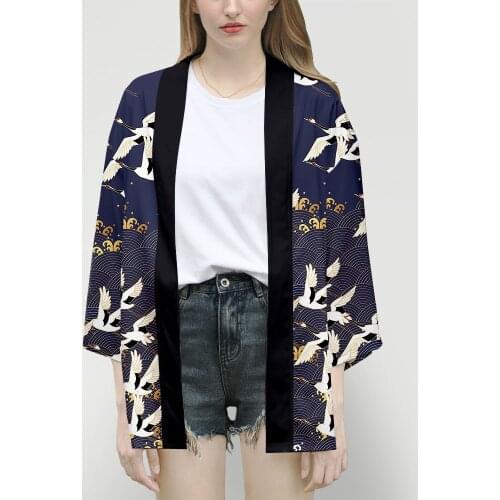 Japanese Kimonos Men Woman Asian Kimono Cardigan Shirt Kimono Couple Yukata Harajuku Japans Clothing Summer Fall Beach Kimono