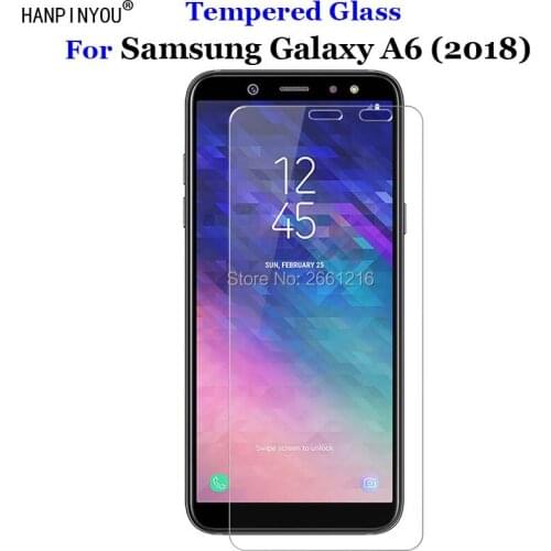 For Samsung Galaxy A6 Tempered Glass 9H 2.5D Premium Screen Protector Film For Samsung Galaxy A6 (2018) A600F 5.6"