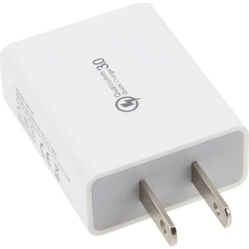 Quick Charge 3.0 USB Charger QC3.0 Wall Mobile Phone Charger for iPhone X 8 7 Xiaomi Mi 9 Tablet Fast Charging US Plug 50pcs