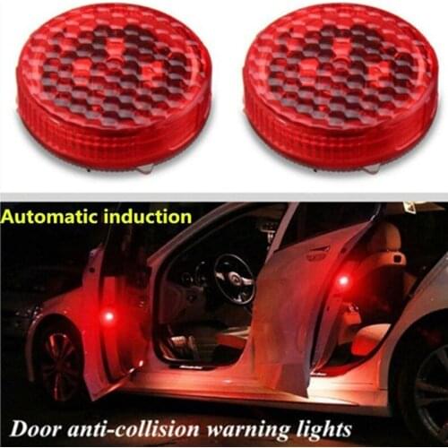 1PC Red 3V LED Car Door Open Warn Flash Lights Waterproof Anti Collid Signal Light Lamp