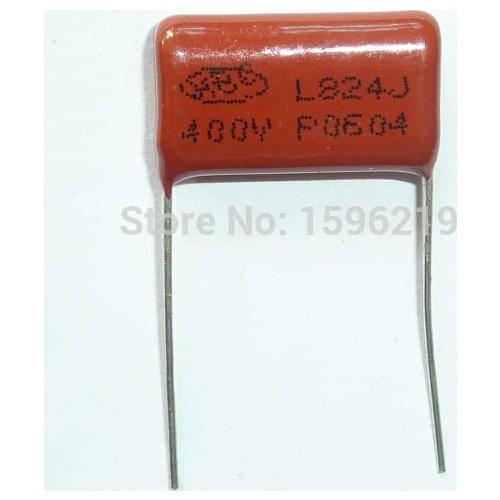 10pcs CBB capacitor 824 400V 824J 0.82uF 820nF P20 CBB21 Metallized Polypropylene Film Capacitor