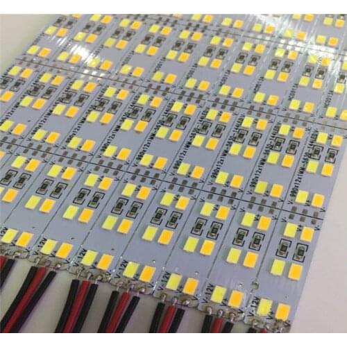 100pcs 0.5 m Double Row 5630(5730) Led Bar Light Hard Rigid Bar DC12V 24v LED Hard Strip Red Green Blue dual color mix 144 led/m