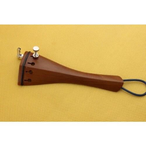 2 pcs high quality Jujube wood Viola Tailpiece fixed fine tuner Tail Gut