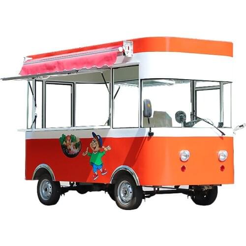 3.5m long fashionable mobile electric ice cream cart food trailer for sale