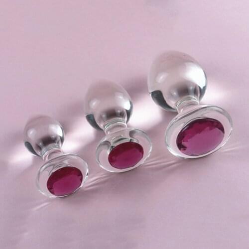 3pcs Anal Plug Set Glass Stopper Massage Adult Sex Toys For Women Man Gay Sexy But Plug Set Buttplug Sex Products 27mm/33mm/40mm