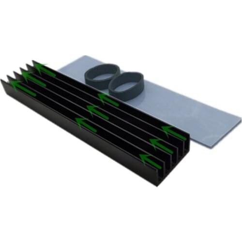 5 Set Aluminum Heatsink Cooling 6.0w Thermal Pad Cooler for m.2 22110 PCI-E SSD Solid State Hard Drive Disk Radiator Cooling Kit