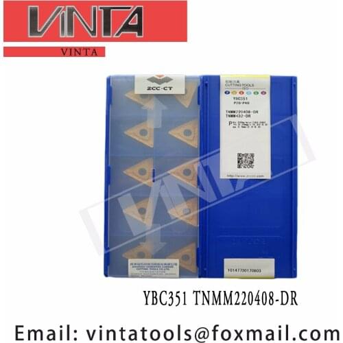 Free shipping high quality 10pcs/lots YBC351 TNMM220408-DR cnc carbide turning inserts