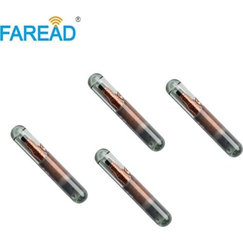 X100pcs glass capsule 2.12*12mm FDX-A, microchip T5577 for cat dag arowana use