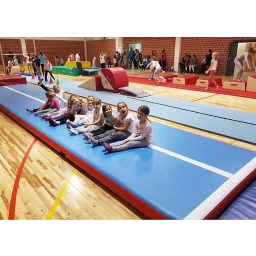 Large Size Jumping Mat For Gymnastics Training On Sale 8*1*0.2M/8*2*0.2M Inflatable Airtrack Mat Tumbling Gym Floor Mattress