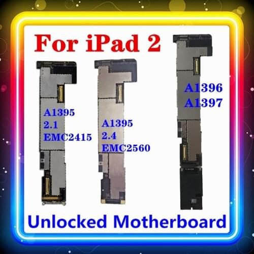 For IPad 2 Motherboard WiFi+3G Version A1396 A1397 WIFI/WLAN Version A1395 For IPad 2.1 (EMC 2415) 2.4 (EMC 2560)