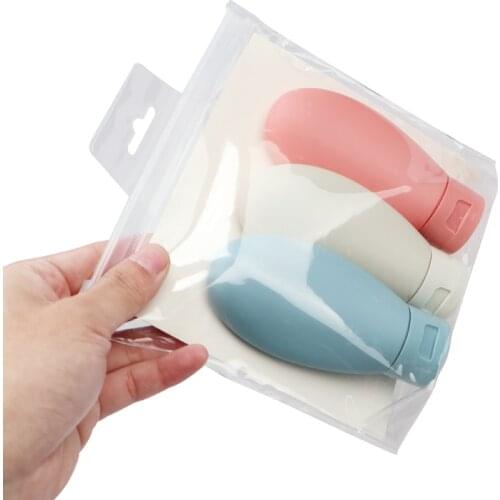 3pcs/set Nordic Syle Travel Refillable Bottle Kit Portable Essence Shampoo Shower Gel Bottles Container Can carry on the Plane