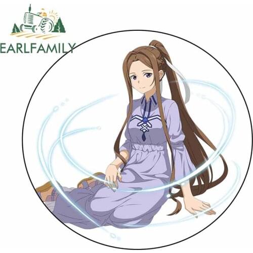 EARLFAMILY 13cm x 12.4cm for Swordsman Kirito Vinyl Car Sticker Car Styling Fashion Personality Refrigerator Laptop Decals