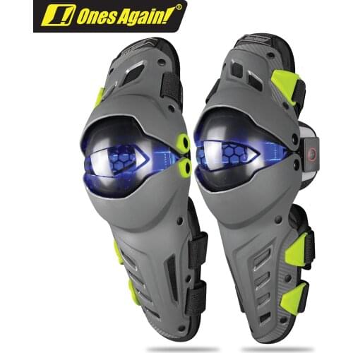 Ones again! LED Light Knee protector motorcycle Motorcycle Knee Protection pads Leds gear Road knee pads KP03LED