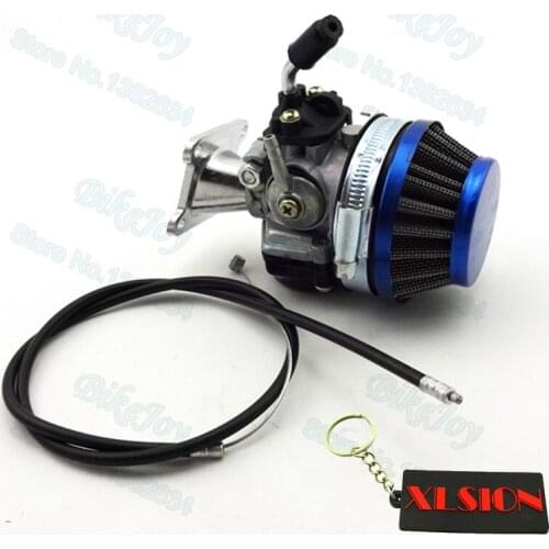 Blue Performance Carb Carburetor Air Filter Throttle Cable Kit For 47cc 49cc Mini Dirt Pocket Bike ATV Quad Motorcycle Motocross