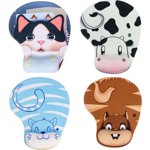 Cute Cartoon Mouse Pad with Wrist Rest for Computer Laptop Notebook Keyboard Mouse Mat with Hand Rest Mice Pad Gaming Mice Mat