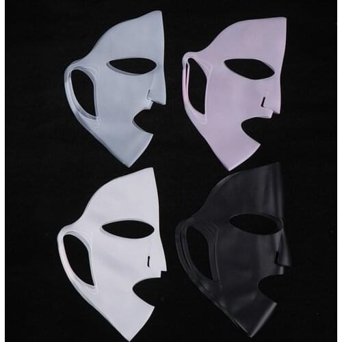 1Pc Reuse Waterproof Mask Pink/White Beauty Tool Reusable Silicone Face Skin Care Mask for Sheet Mask Prevent Evaporation Steam