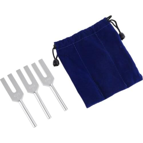 2021 New 3pcs/Set Aluminum Alloy Angel Crystal Tuning Fork 4096hz/4160hz/4225hz Energy Tuning Fork