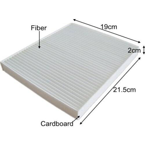 Low Price Wholesale CU2129 Factory Outlet 27241-4A0A0 Best Quality Fiber Car Cabin Air Filter AC-931E for SUZUKI 21.5*19*2cm
