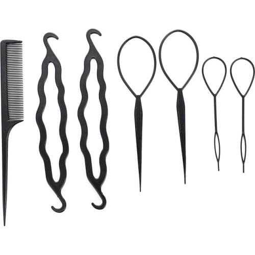 Hair Braiding Twist Curler Hair Comb Hairpin Professional Plastic Braiders Quickly Hook Needle Stick Styling Tool Accessories