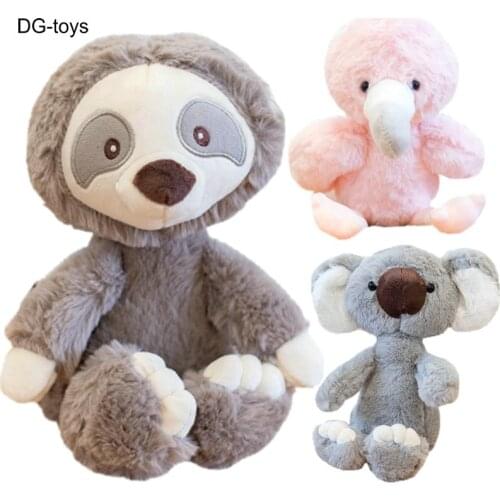 Stuffed Koalas Baby Plush Toys Cute Sloth flamingo cartoon Animals plushies dolls for kids Birthday Xmas Gift for Children