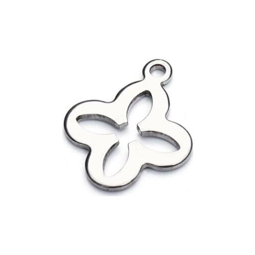 20pcs/lot 13*16MM petal Connector Metal Alloy Pendant For DIY bracelet Jewelry Making dfg3s