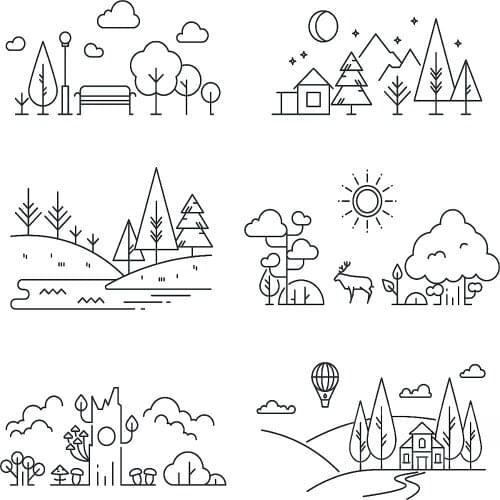 DABOXIBO Cities And Trees Clear Stamps Mold For DIY Scrapbooking Cards Making Decorate Crafts 2020 NEW Arrival