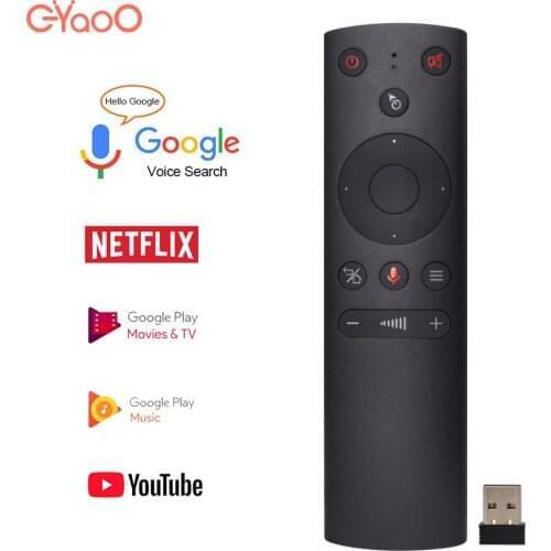 G21S 2.4G Wireless Air Mouse Remote Control Gyroscope Universal Voice Control For Youtube Android TV Box HK1 BOX X96 MAX