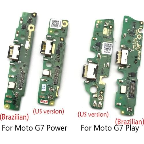 Dock Connector USB Charger Charging Port Flex Cable Microphone Board For Moto G5 G6 Play G7 Power